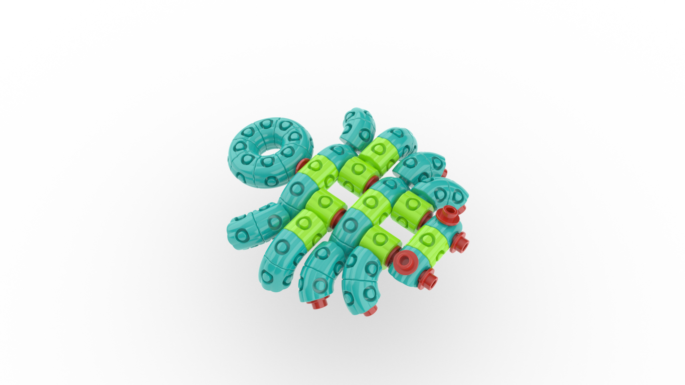 Spider Plastic Desktop Building Blocks